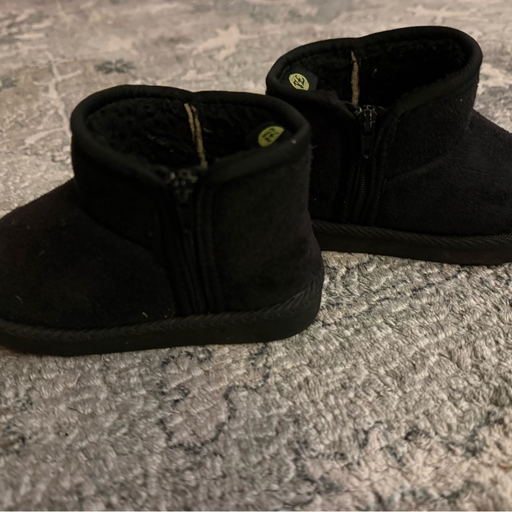 Kids Black Boots